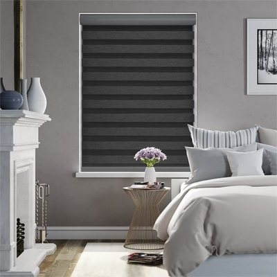 Winstar Dimout Charcoal Zebra Roller Blind