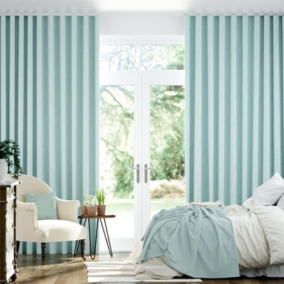 S-Fold Cavendish Spearmint Curtains