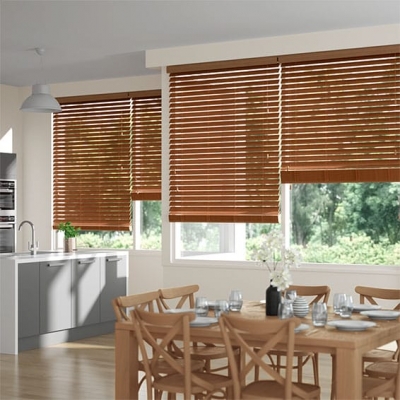 Metropolitan Warm Oak Wooden Blind