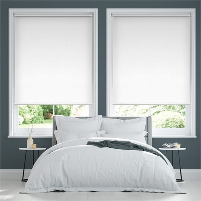 Eclipse Brilliant White Blockout Roller Blind