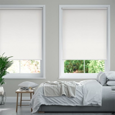 Eclipse White Blockout Roller Blind