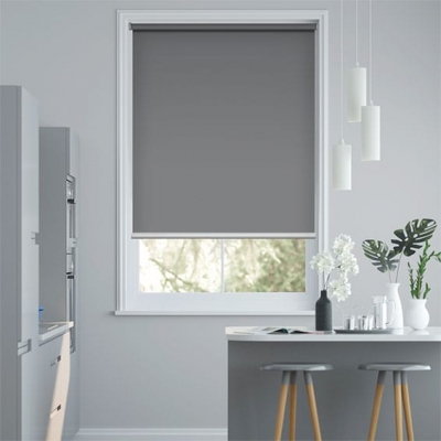 Titan Harbour Grey Blockout Roller Blind